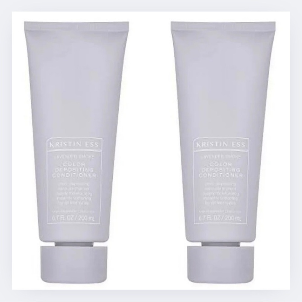 Kristin Ess Color Depositing Conditioner Lavender Smoke 6.7oz 2Pk
